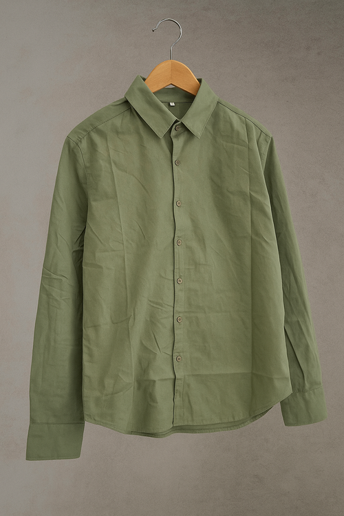The Oxford Olive – Timeless Button-Up
