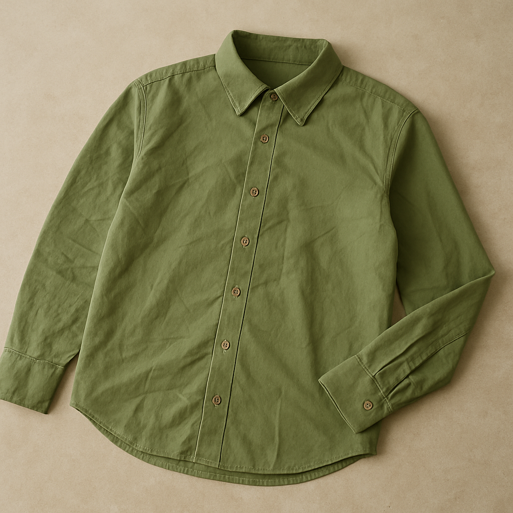 The Oxford Olive – Timeless Button-Up