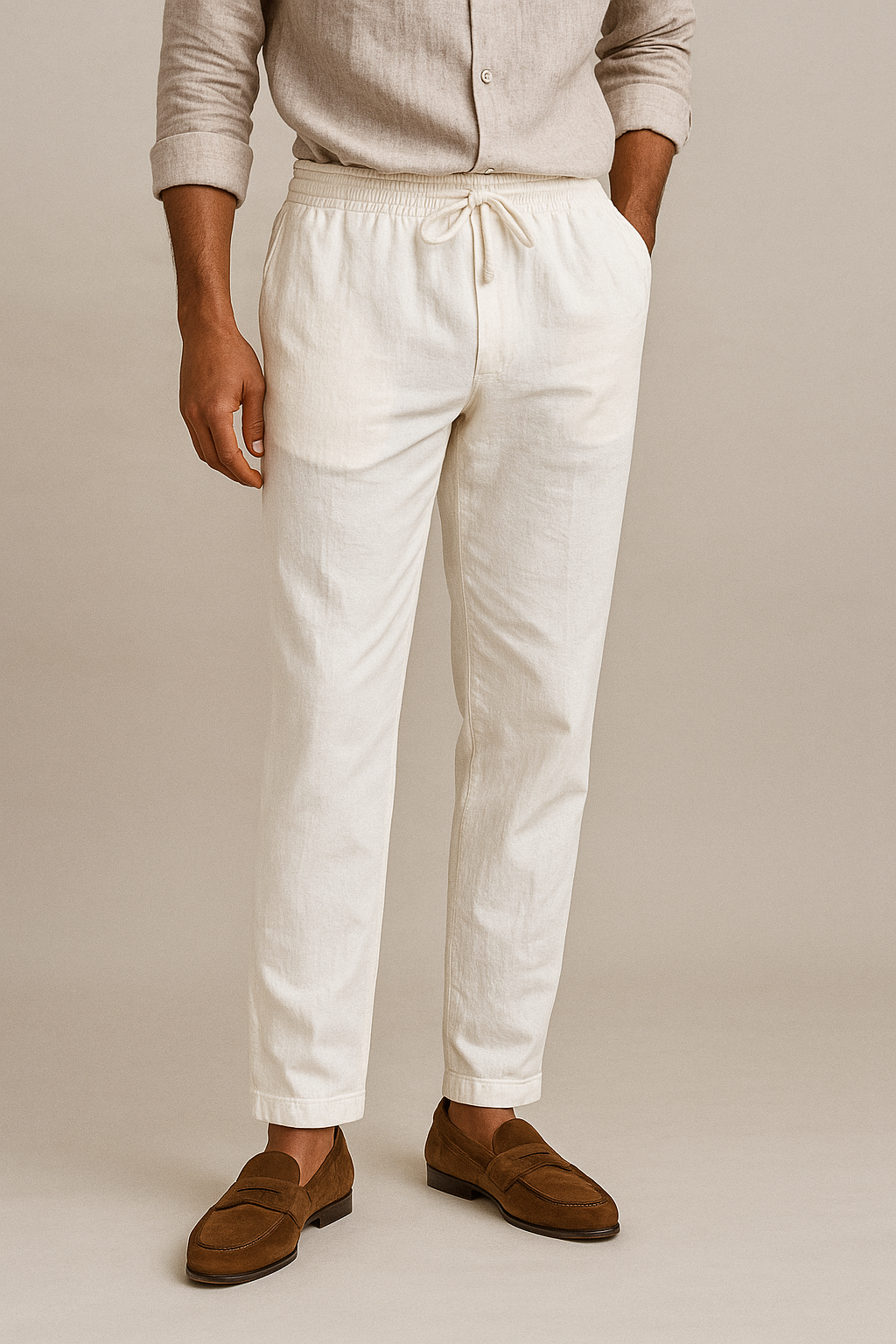 The Riviera Pant – Crisp White