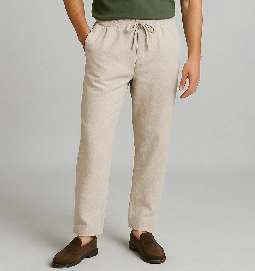 The Riviera Pant – Sandstone Beige